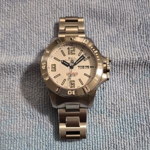 Beautiful White Face Ball Engineer Hydrocarbon Stainless Steel Watch